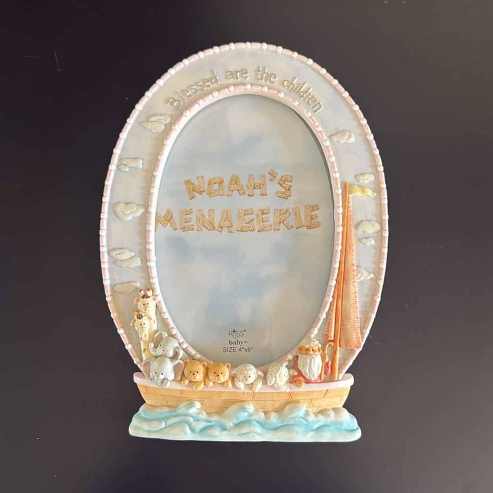 Noah's Menagerie Pastel Photo Frame